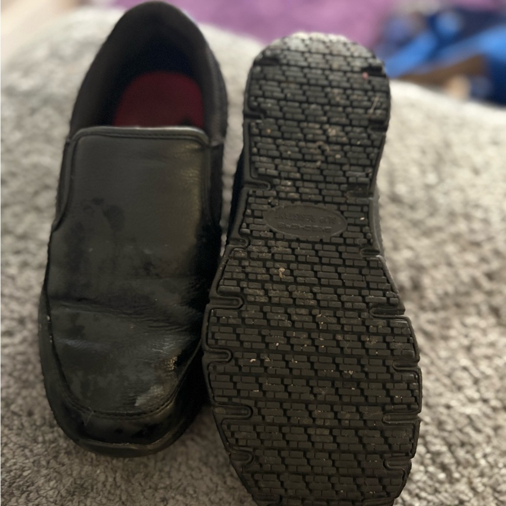 Skechers Men's Black Slip-On Loafers